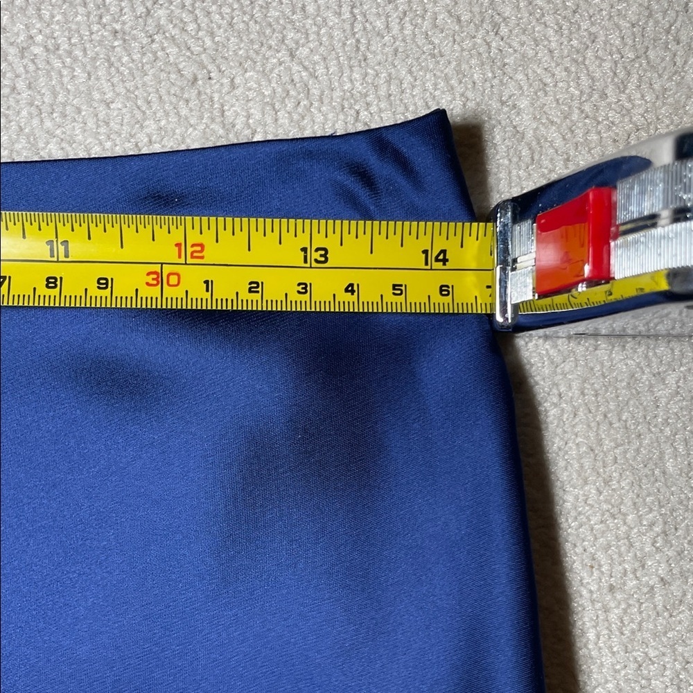 Club Monaco Deep Blue Satin Maxi Skirt sz 4 - Picture 5 of 5